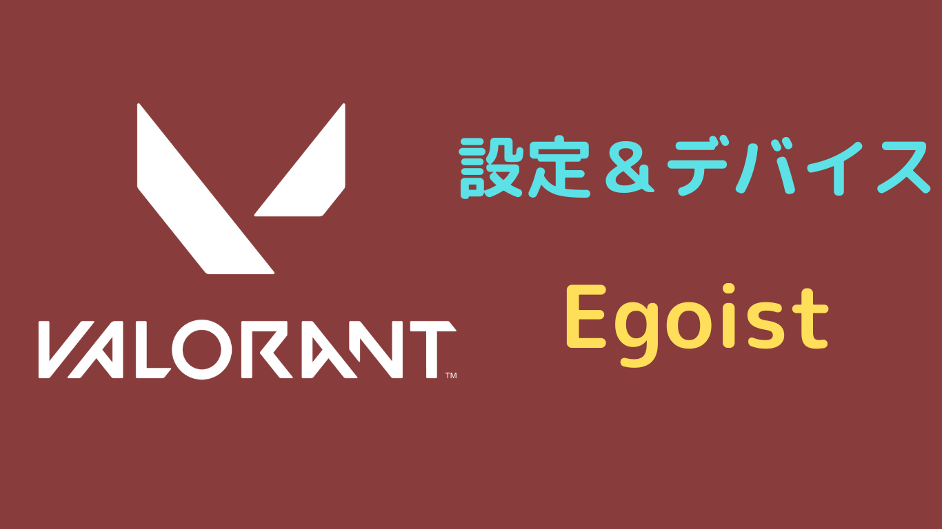 Egoist valorant 設定